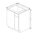 CNC Classic Broadway Driftwood 36 To 39" W X 34 1/2" H Blind Base Cabinet