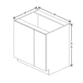 CNC Classic Milano Sand 39 To 42" W X 34 1/2" H Full Height Blind Base Cabinet