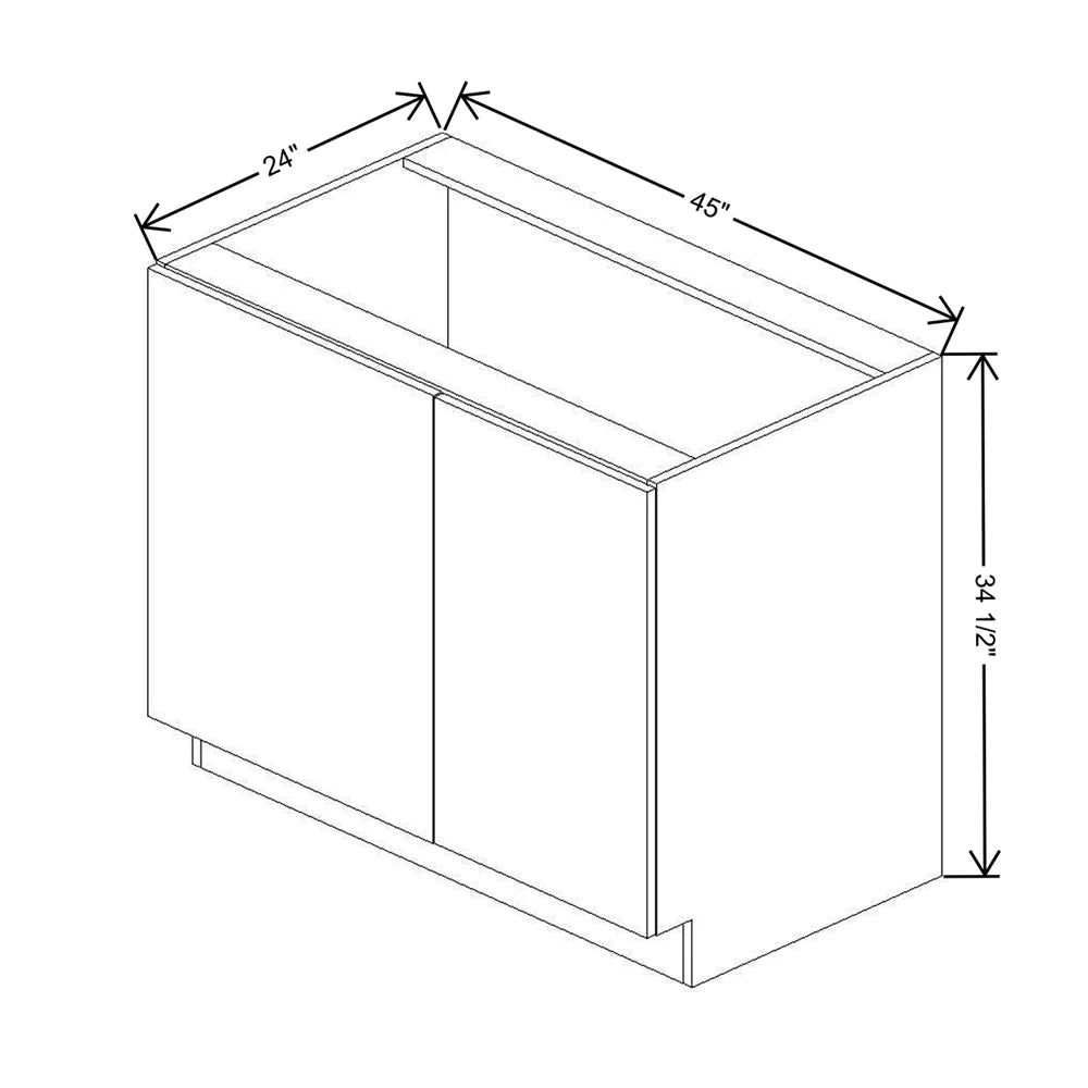 CNC Classic Broadway Beach 45 To 48" W X 34 1/2" H Full Height Blind Base Cabinet