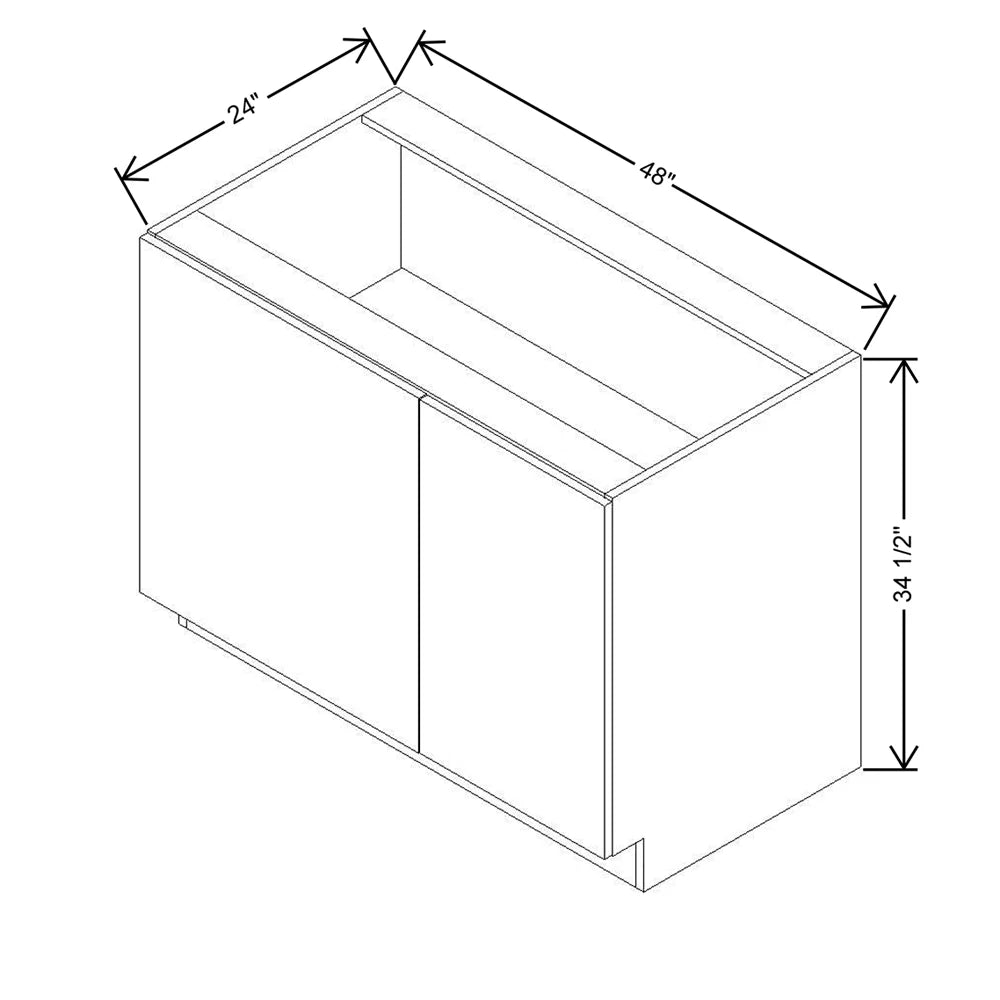 CNC Concord Richmond Stone 48 To 51" W X 34 1/2" H Full Height Blind Base Cabinet