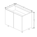 Fabuwood Illume Catalina Ida 2 48" To 51" W X 34 1/2" H X 24" D Blind Base Cabinet