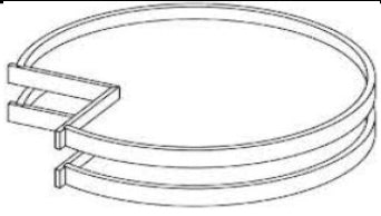 BLSTRAY - Assembled Ebony Shaker - Accessory - BASE WOODEN LAZY SUSAN TRAY (2) - 27 5/16" X 27 5/16" X 6"
