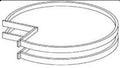BLSTRAY - Assembled Cream White Shaker - Accessory - BASE WOODEN LAZY SUSAN TRAY (2) - 27 5/16" X 27 5/16" X 6"