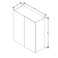 CNC Classic Broadway Cobalt 30 To 33" W X 36" H Single Door Blind Wall Cabinet