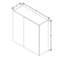 CNC Luxor Smoky Grey 36 To 39" W X 36" H Blind Wall Cabinet