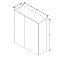 CNC Classic Broadway Coastal 36 To 39" W X 42" H Double Door Blind Wall Cabinet