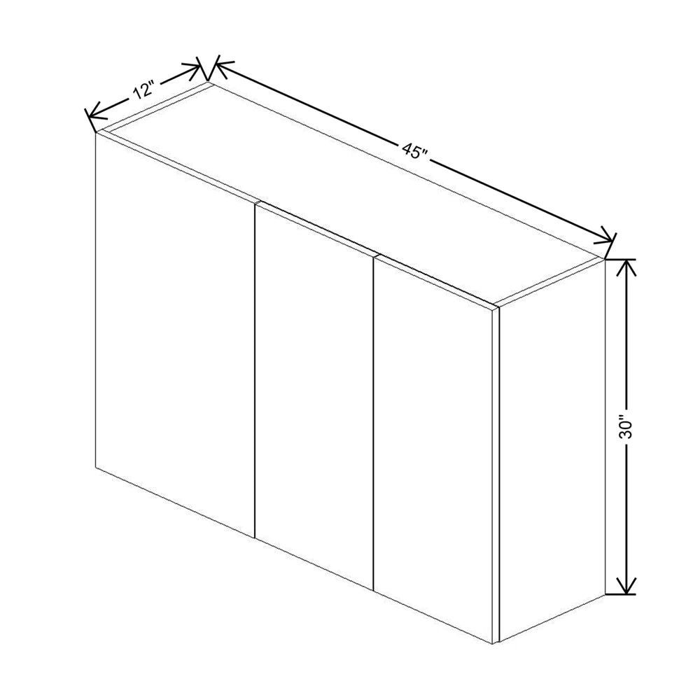 CNC Luxor White 45 To 48" W X 30" H Blind Wall Cabinet