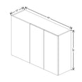 CNC Luxor White 45 To 48" W X 30" H Blind Wall Cabinet