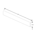 Fabuwood Allure Galaxy Dark Aqua 96" W X 1 1/4" H X 1/4" D Batten Molding