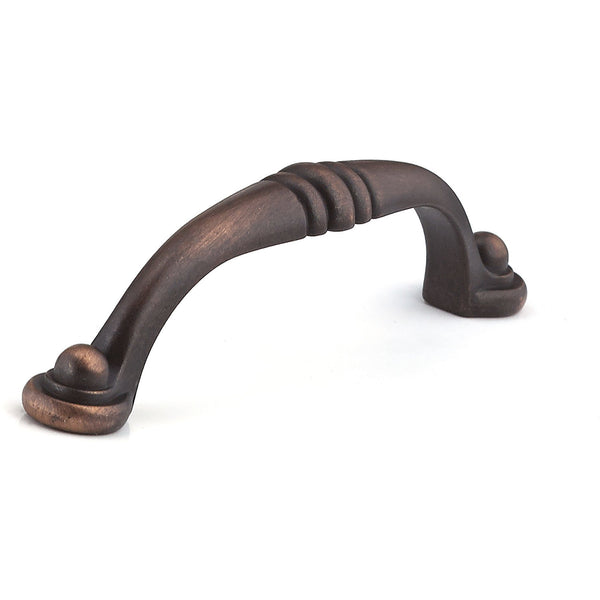 Richelieu 2373 traditional cabinet pull in brushed oil-rubbed bronze