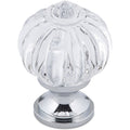 Richelieu 4035 eclectic cabinet knob in clear / chrome