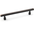 Richelieu 52139 modern cabinet pull in brushed oil-rubbed bronze
