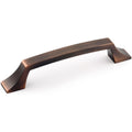 Richelieu 765 transitional cabinet pull in brushed oil-rubbed bronze