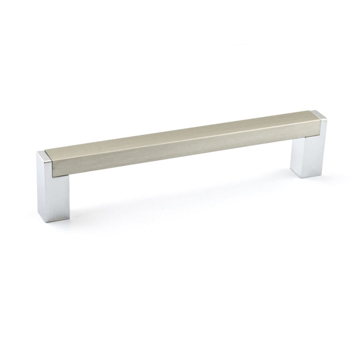 Richelieu 801 modern cabinet pull in chrome / brushed nickel