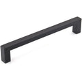 Richelieu 801 modern cabinet pull in matte black