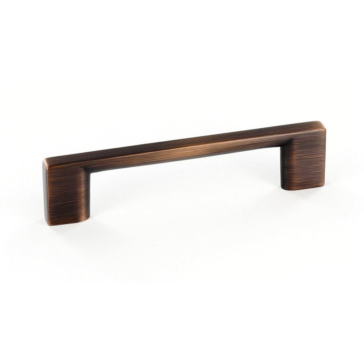 Richelieu 8160 modern cabinet pull in brushed oil-rubbed bronze