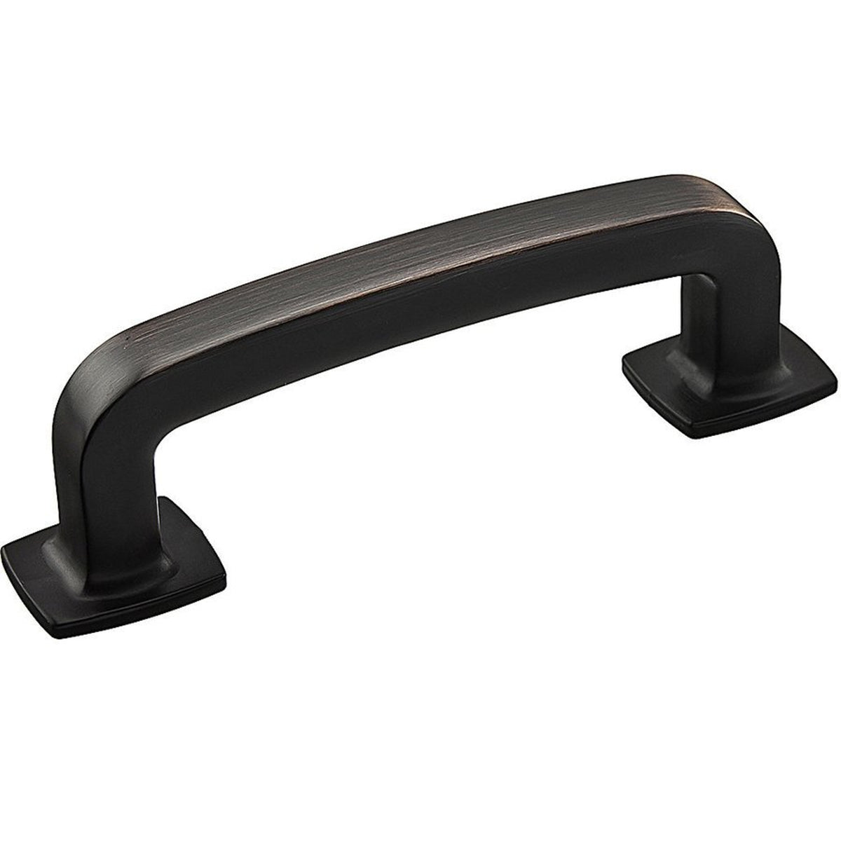 Richelieu 863 transitional cabinet pull in brushed oil-rubbed bronze