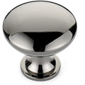 Richelieu 9041 modern cabinet knob in black nickel