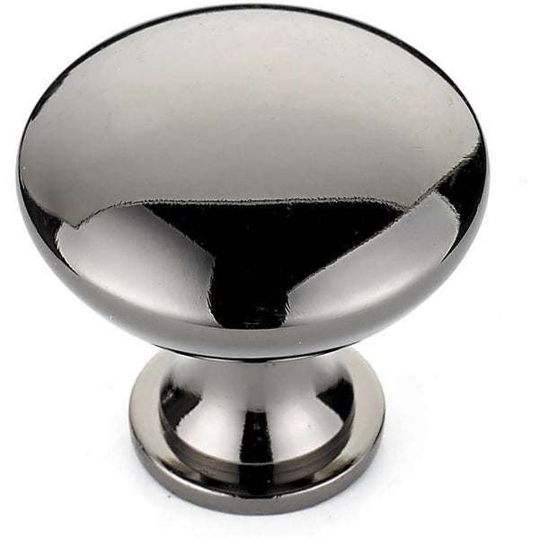Richelieu 9041 modern cabinet knob in black nickel
