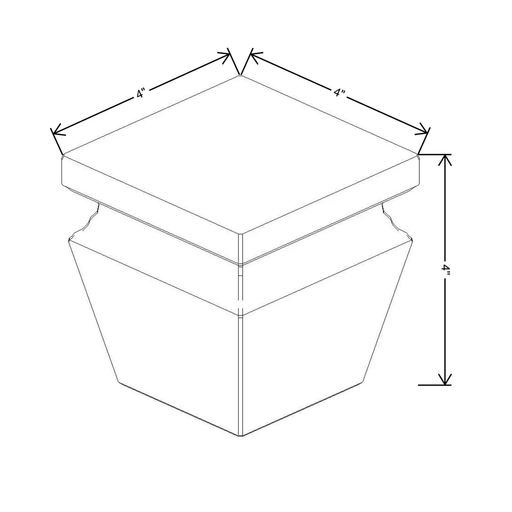 Fabuwood Allure Galaxy Claystone 4" W X 4" H X 4" D Cove Bun Feet For Platform