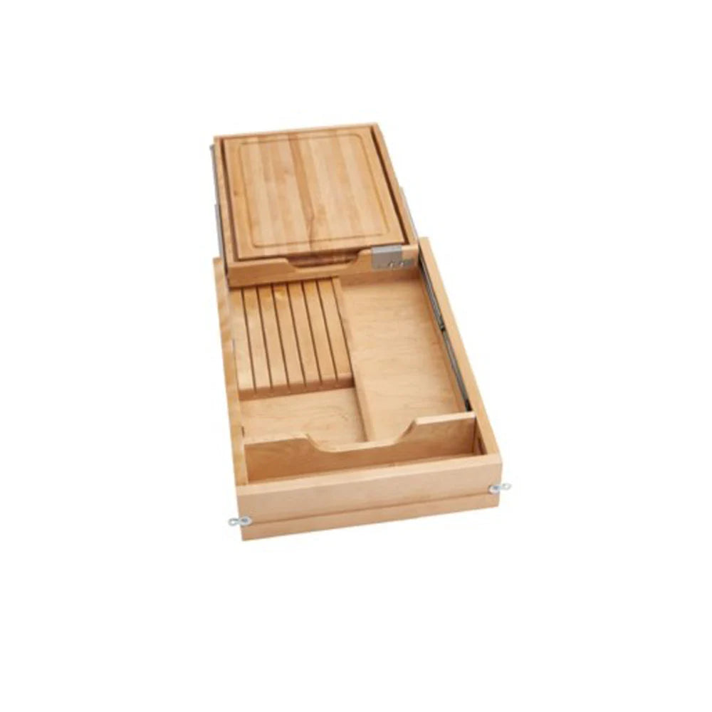 Fabuwood Allure Luxe Desert Oak 18" W Cutting Board & Knife Drawer W/Blum Sides