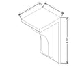 CNC Luxor Smoky Grey 3" W X 6 1/2" H X 3 1/2" D Corbel