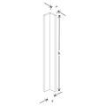 Fabuwood Illume Catalina Cashmere Gloss 3" W X 36" H Corner Wall Filler