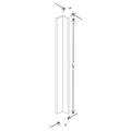 Fabuwood Illume Tuscany Azul Indigo 3" W x 42" H Corner Wall Filler