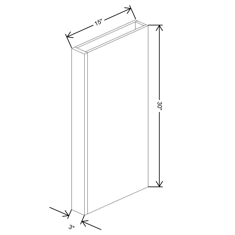 Fabuwood Allure Fusion Timber 30"H Columns