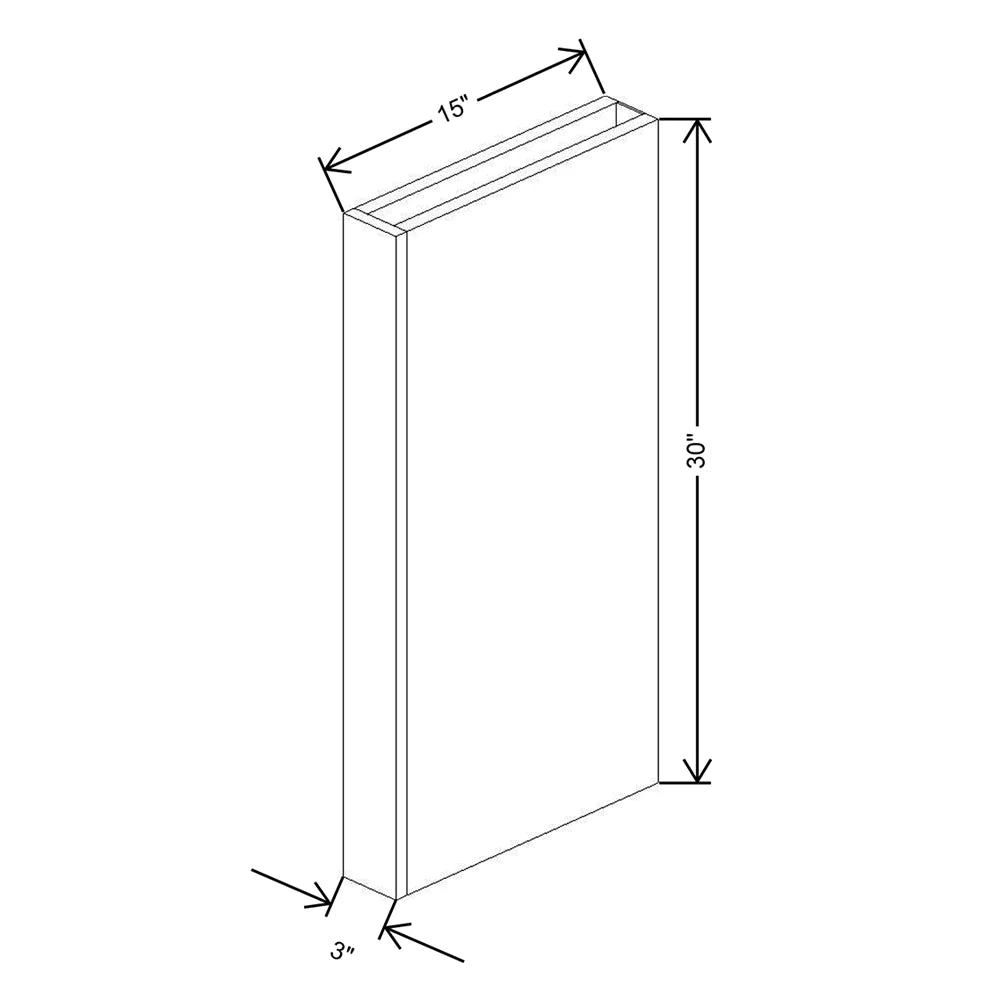 CNC Classic Broadway Cobalt 3" W X 30" H X 15” D Column