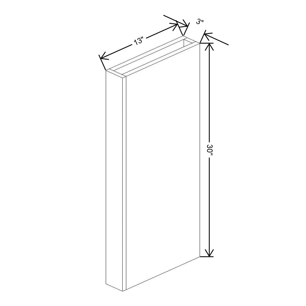 Fabuwood Ovela Catalina Verde Salvia 3" W X 30" H X 13 7/8" D Wall Column