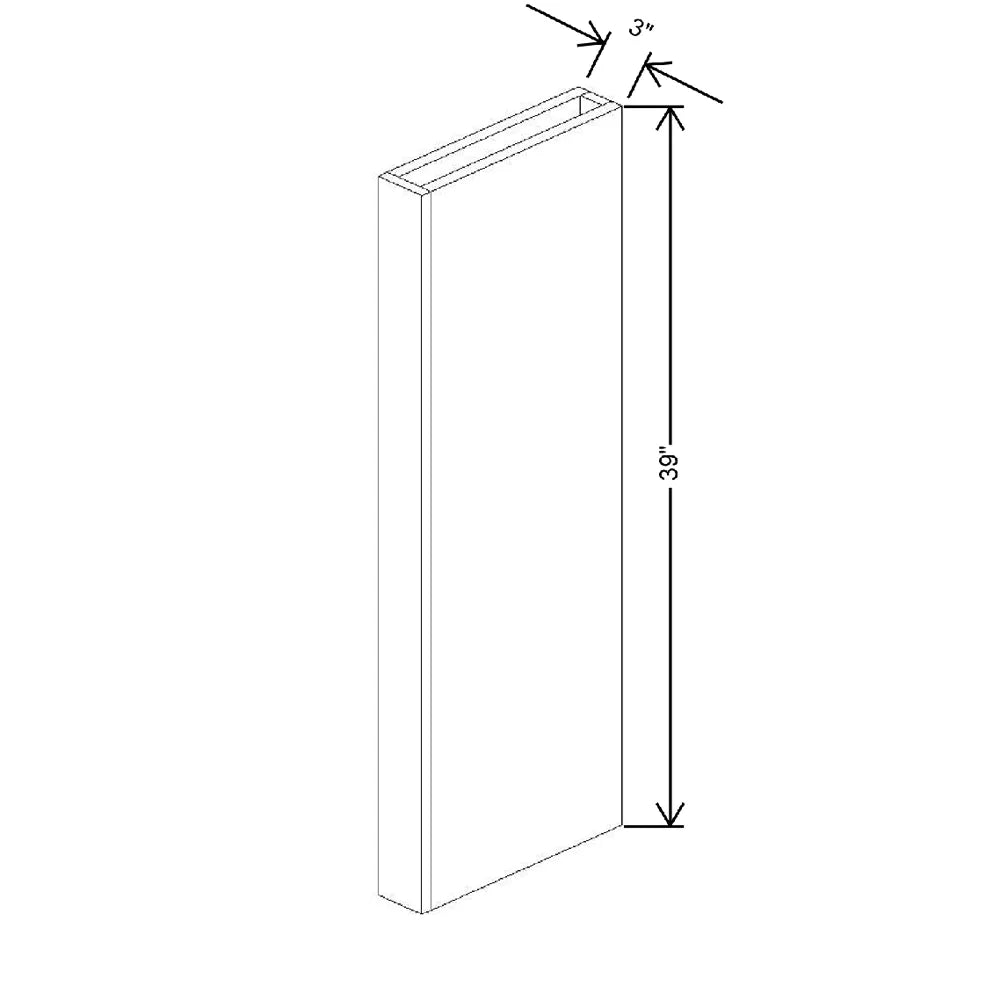 Fabuwood Ovela Tuscany Basalto 3" W X 39" H X 12" D Column