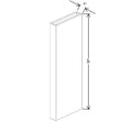 Fabuwood Illume Catalina Azul Indigo Gloss 3" W X 39" H X 12" D Column