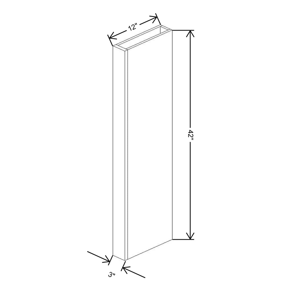 Fabuwood Allure Galaxy Forest Green 3" W X 42" H X 12" D Column