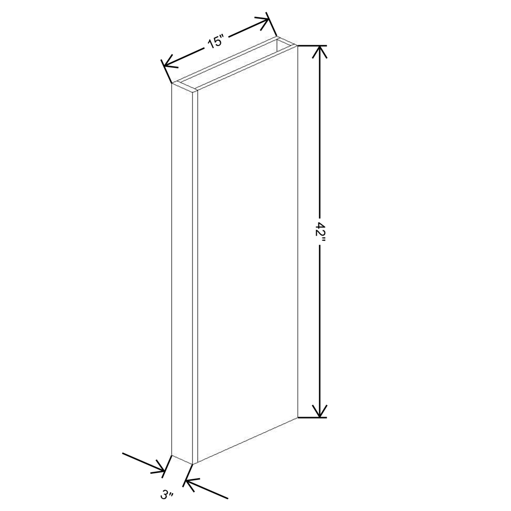 Fabuwood Allure Galaxy Natural Oak 42"H Columns