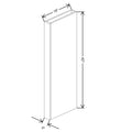 Fabuwood Allure Galaxy Elderberry 3" W X 42" H X 12" D Wall Column