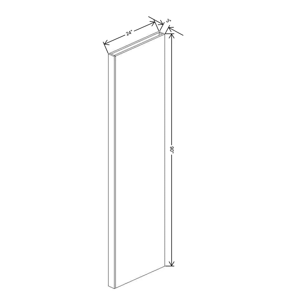 Fabuwood Ovela Catalina Verde Salvia 3" W X 90" H X 24" D Tall Column