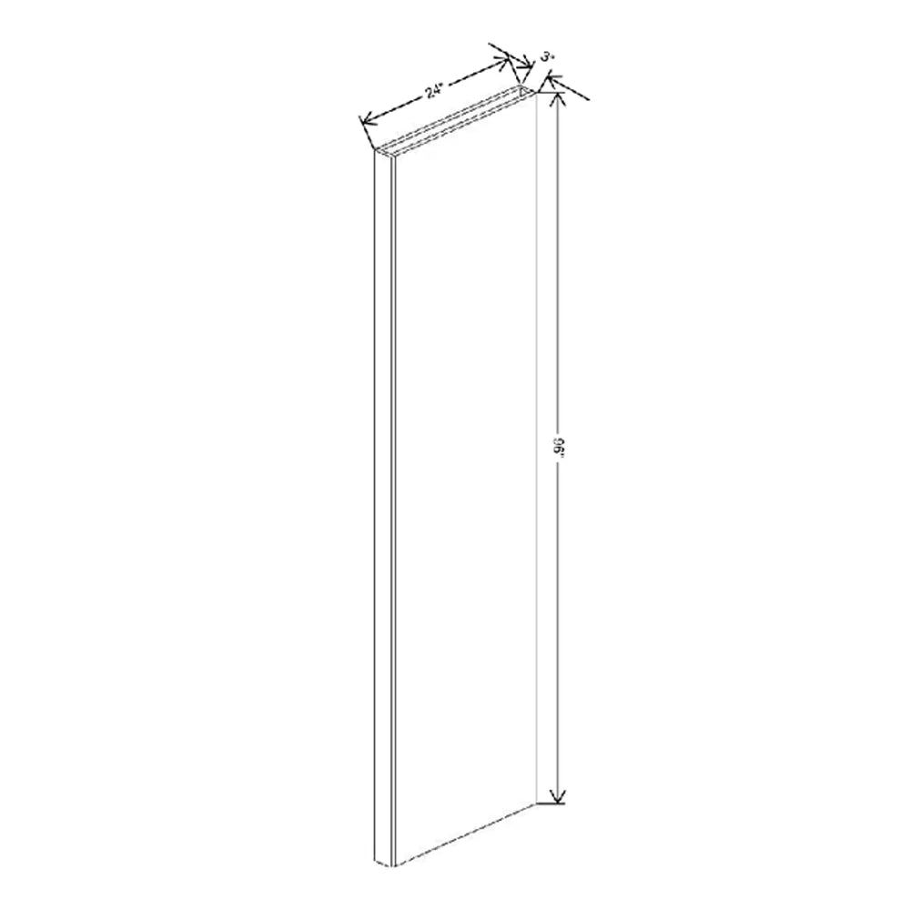 Fabuwood Allure Galaxy Horizon 3" W X 96" H X 27" D Tall Column