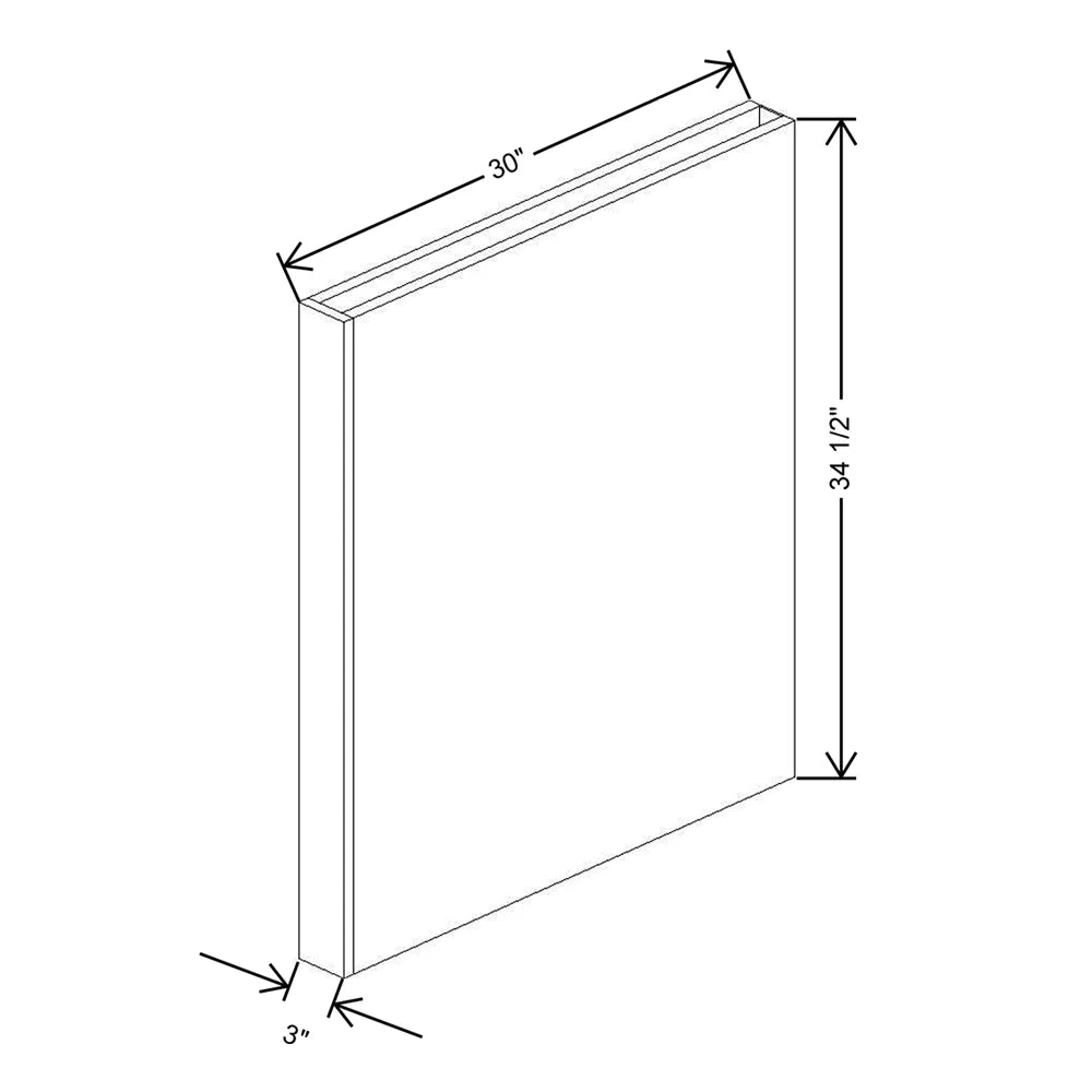 CNC Classic Milano Sunset 3" W X 34 1/2" H X 30” D Column