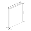 CNC Classic Milano Sunset 3" W X 34 1/2" H X 30” D Column
