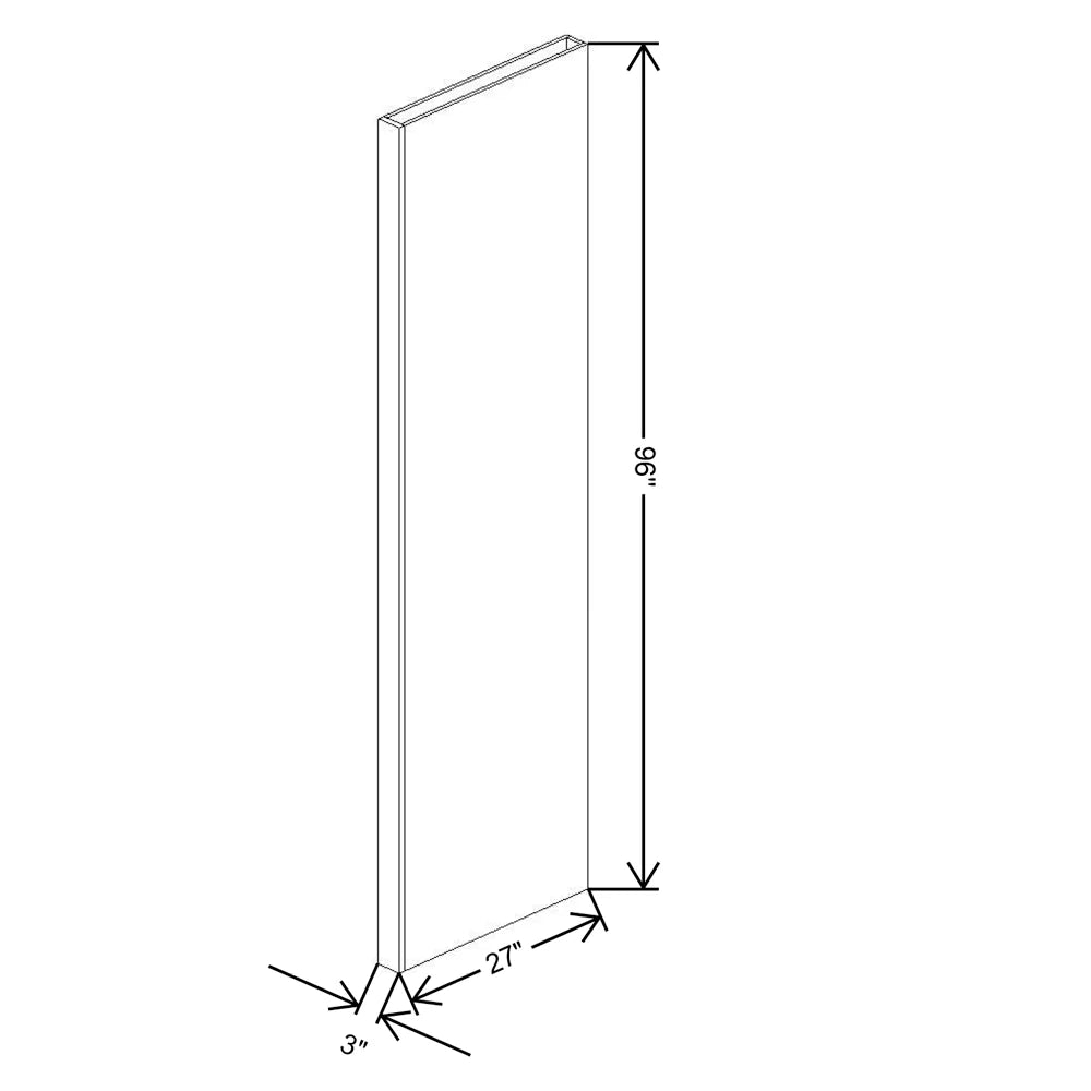 Fabuwood Allure Luxe Canyon Oak 3" W X 96" H X 27" D Tall Column