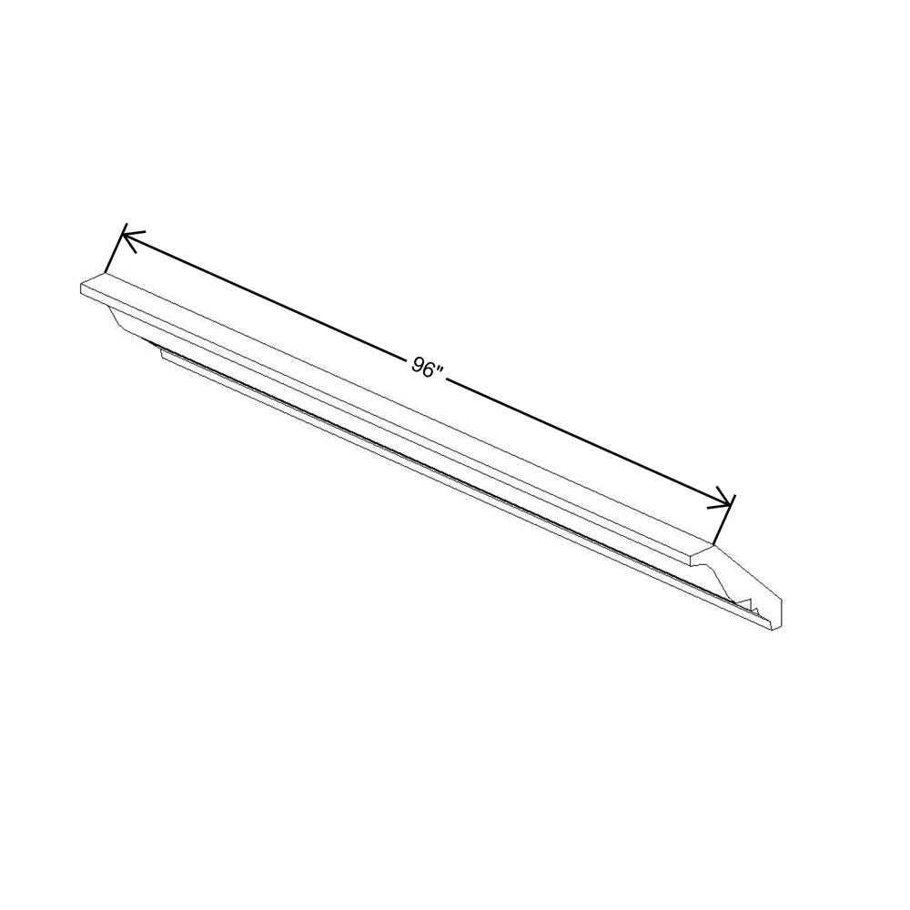 Fabuwood Quest Metro Frost 96" W X 2 1/2" H X 2 3/8" D Small Crown Molding