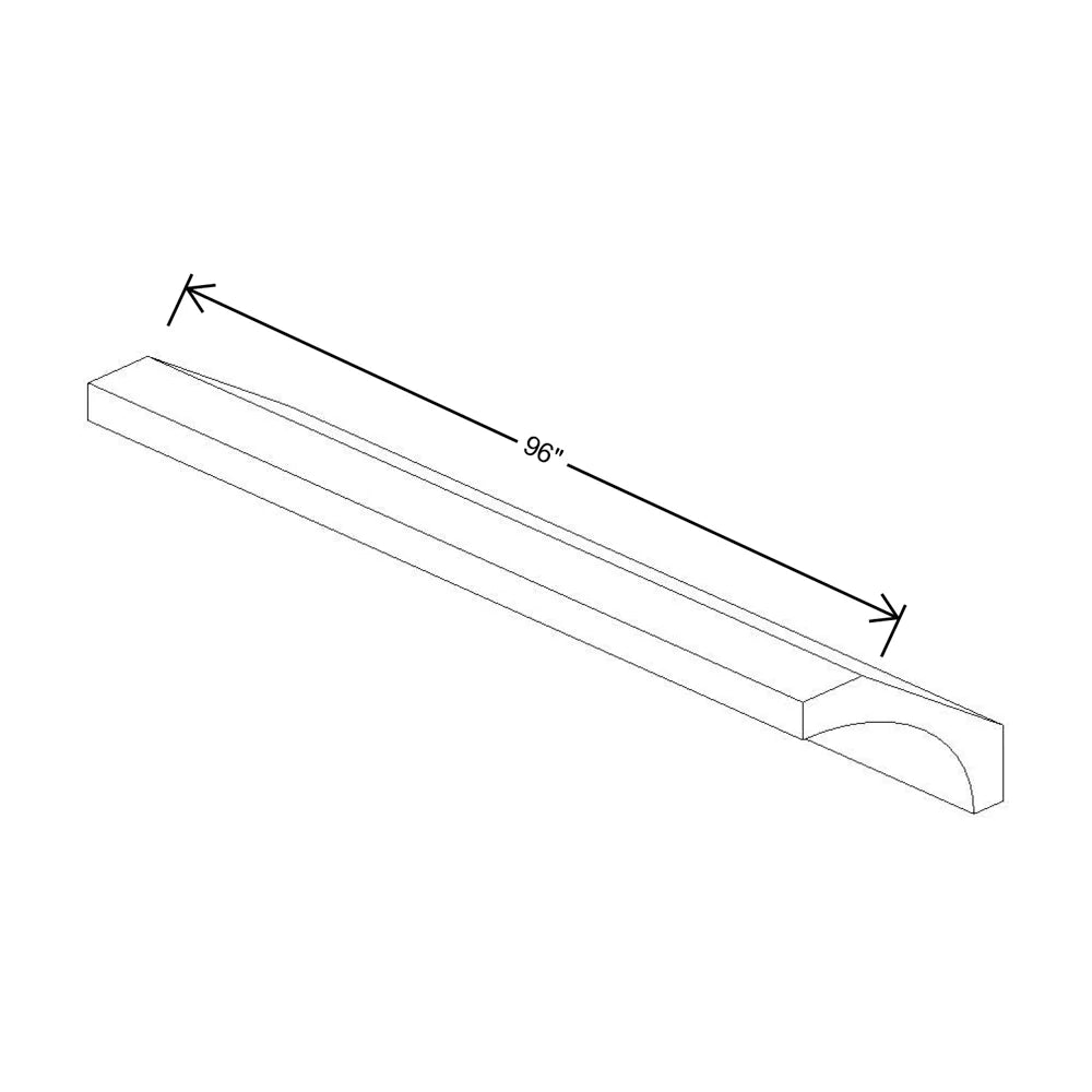 Fabuwood Allure Galaxy Frost 96" W X 2 5/8" H X 2 5/8" D Large Cove Molding