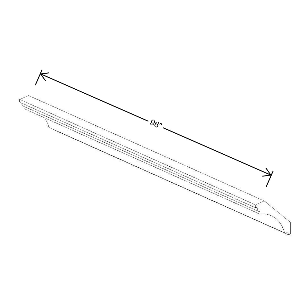 Fabuwood Allure Galaxy Pitch Black 96" W X 4 1/2" H X 4 1/2" D Large Cove Crown Molding