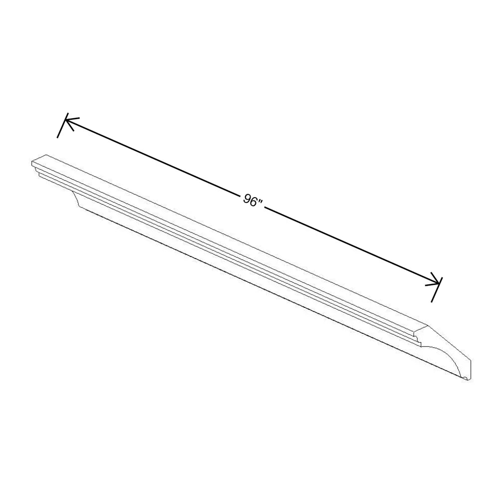 Fabuwood Allure Galaxy Natural Oak 96" W X 4 1/2" H X 4 1/2" D Large Cove Crown Molding