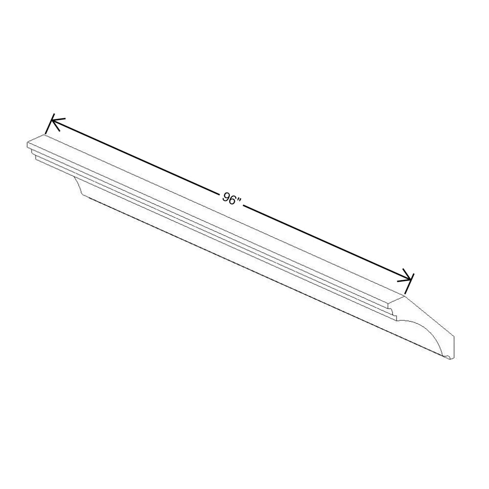 Fabuwood Allure Luna Desert Oak 96" W X 5 1/2" H X 5 1/2" D X- Large Cove Crown Molding
