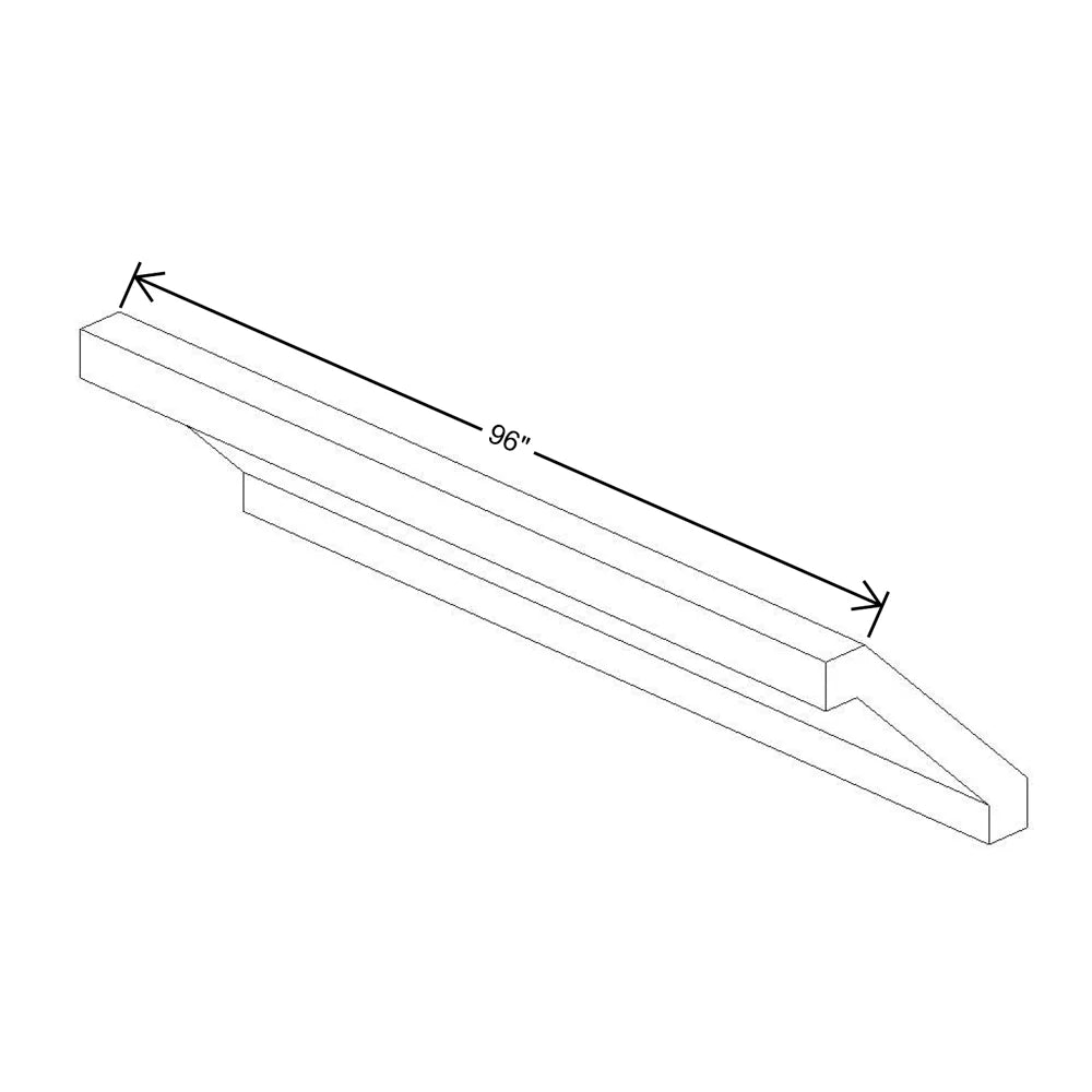 Fabuwood Allure Luna Kona 96" W X 3 1/4" H X 3 1/4" D Shaker Crown Molding