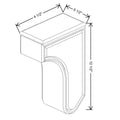 Fabuwood Allure Galaxy Claystone 5 1/4" W X 12 1/2" H X 4 1/2" D Wall Corbels