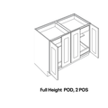 CNC Cabinetry B48-POS2-POD line drawing