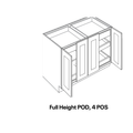 CNC Cabinetry B48-POS4-POD line drawing